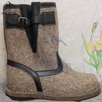 Сапоги зимние мужские натуральные войлочные с мехом 'Лесник', валенки, войлочная подошва Сапоги зимние мужские натуральные войлочные с мехом 'Лесник', валенки, войлочная подошва