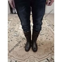 Монголки мужские натуральные коричневые с замком, литая подошва Монголки мужские натуральные коричневые с замком, литая подошва