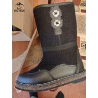 Сапоги женские войлочные натуральные черные "Уралочка", войлочная подошва Сапоги женские войлочные натуральные черные "Уралочка", войлочная подошва