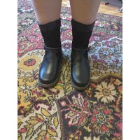 Монголки подростковые натуральные черные, войлочная подошва Монголки подростковые натуральные черные, войлочная подошва