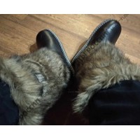 Унты мужские натуральные высокие койот, войлочная подошва