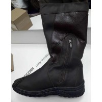 Монголки женские натуральные коричневые, литая подошва