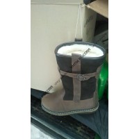 Монголки мужские натуральные высокие коричневые, войлочная подошва Монголки мужские натуральные высокие коричневые, войлочная подошва