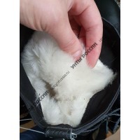 Монголки мужские натуральные короткие черные, войлочная подошва Монголки мужские натуральные короткие черные, войлочная подошва