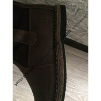 Монголки мужские натуральные высокие коричневые, войлочная подошва