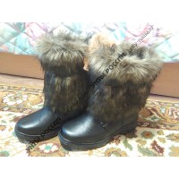 Унты мужские натуральные короткие койот, литая подошва