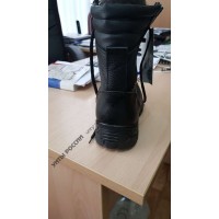 Берцы зимние натуральные черные кожаные с мехом армейские, литая подошва Берцы зимние натуральные черные кожаные с мехом армейские, литая подошва