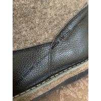 Сапоги зимние мужские натуральные войлочно-кожаные 'Лесник' валенки, войлочная подошва