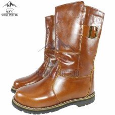 Монголки мужские натуральные высокие рыжие на протекторе, серия "Вожак"