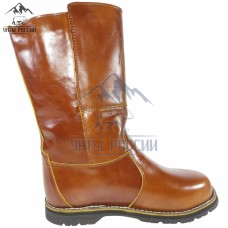 Монголки мужские натуральные высокие рыжие на протекторе, серия "Вожак"