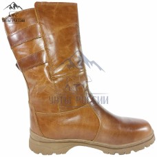 Монголки мужские натуральные высокие рыжие, серия "Вожак", литая подошва