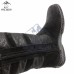 Сапоги женские натуральные черные с замком, литая подошва (арт. 40043)