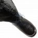 Унты мужские натуральные высокие черные, литая подошва