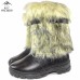 Унты мужские натуральные короткие собака, литая подошва (арт. 50033)
