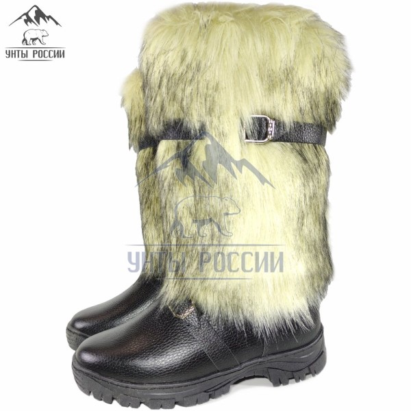 Унты мужские натуральные высокие собака, литая подошва (арт. 50034)