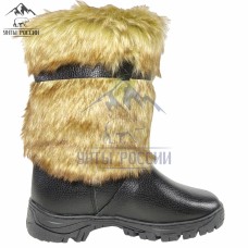Унты мужские натуральные короткие собака "Ямал", литая подошва