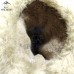 Унты женские натуральные бежевые кожаные, литая подошва (арт. 60049)