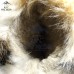 Унты женские натуральные замшевые рыжие пятнистые, литая подошва (арт. 60055)