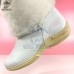 Унты женские натуральные белые кожаные, литая подошва (арт. 60058)