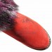 Унты женские натуральные замшевые красные, войлочнорезиновая подошва