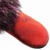Унты женские натуральные замшевые красные, литая подошва