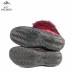 Унты женские натуральные кожаные красные, литая подошва (арт. 60065)