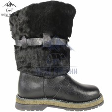 Унты мужские короткие, полностью натуральные, войлочнорезиновая подошва, серия «Варяг»