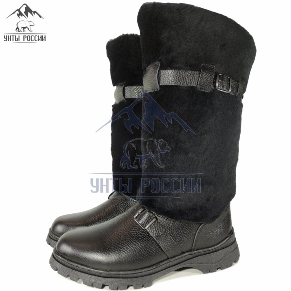 Унты мужские высокие, полностью натуральные, литая подошва, серия «Варяг» (арт. 60074)